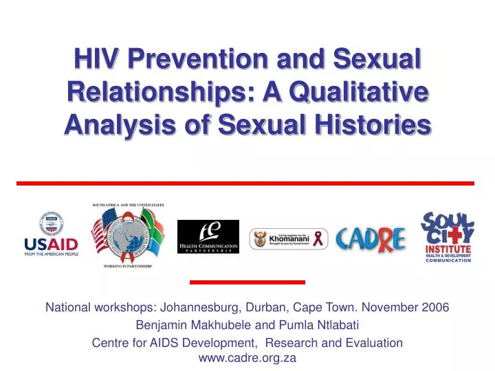 hiv prevention and sexual relationships a qualitative analysis of sexual histories