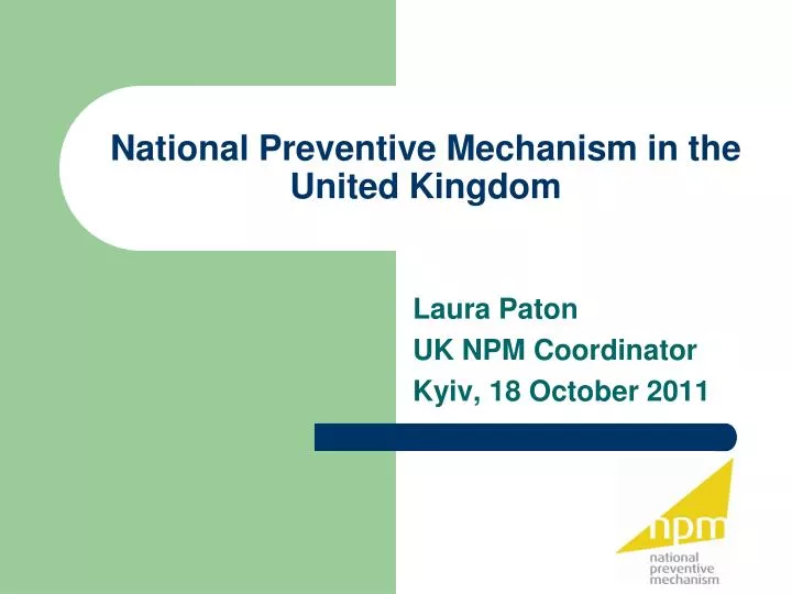 national preventive mechanism in the united kingdom