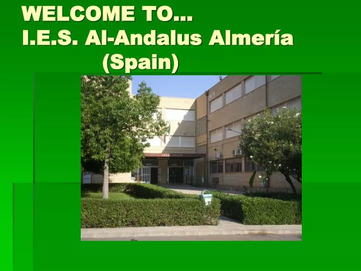 welcome to i e s al andalus almer a spain