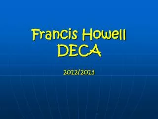 Francis Howell DECA