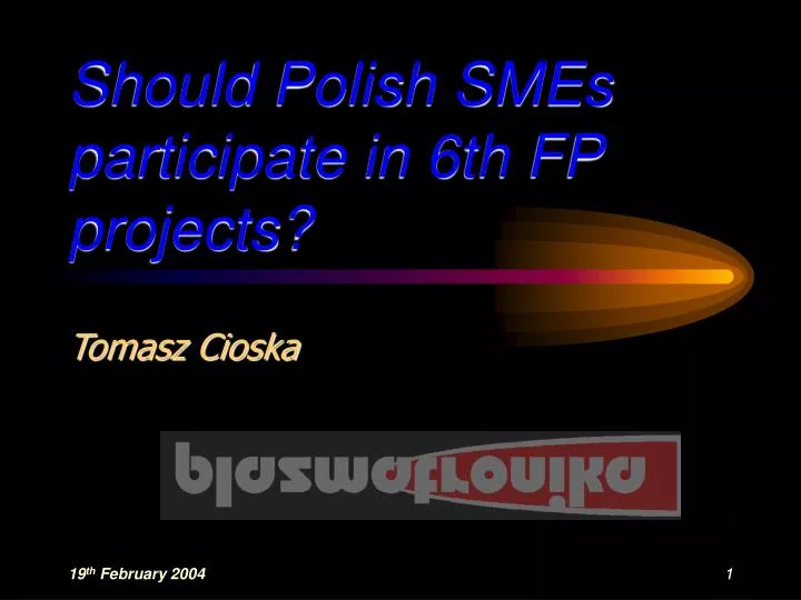 should polish smes participate in 6th fp projects