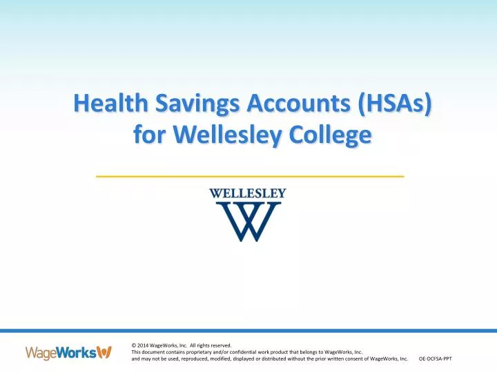 health savings accounts hsas for wellesley college