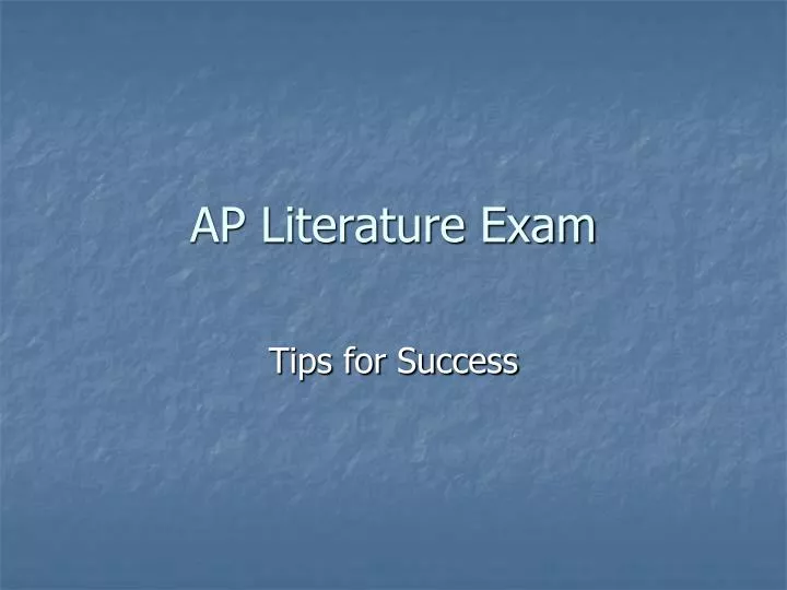 ap literature exam