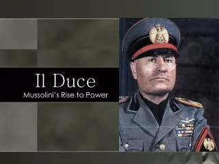 Il Duce