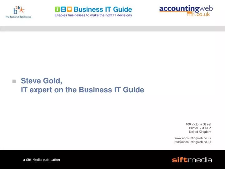 steve gold it expert on the business it guide