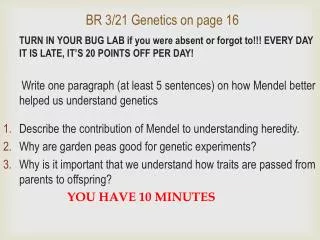 BR 3/21 Genetics on page 16