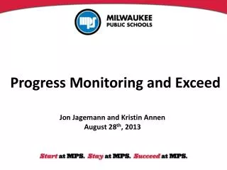 Progress Monitoring and Exceed