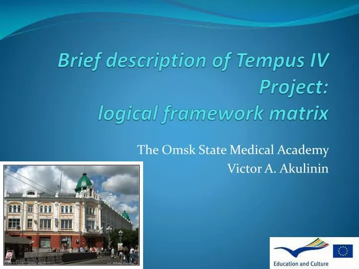 brief description of tempus iv project logical framework matrix