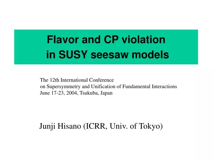 flavor and cp violation in susy seesaw models