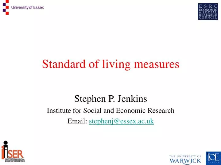 standard of living measures