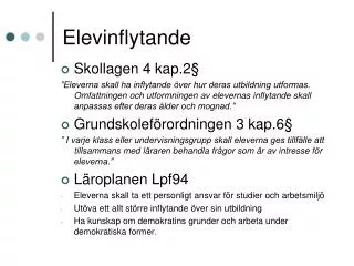 elevinflytande