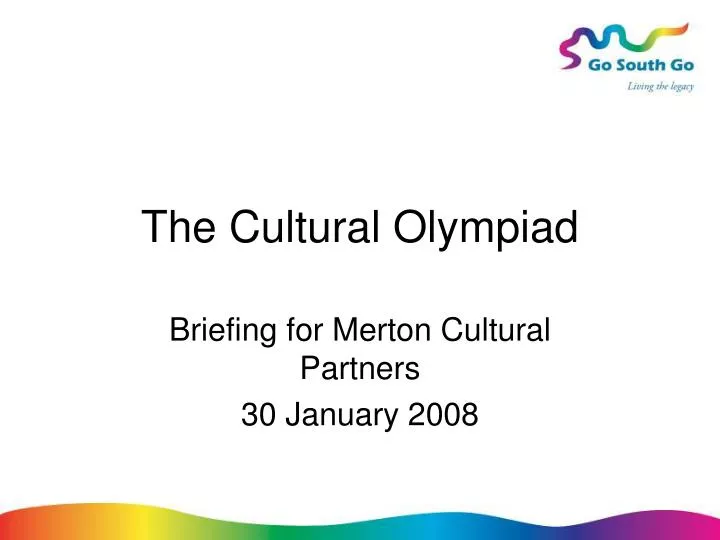 the cultural olympiad