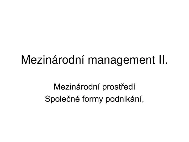 mezin rodn management ii