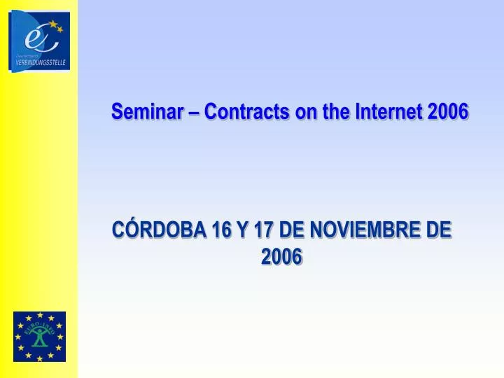 seminar contracts on the internet 2006