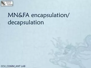 mn fa encapsulation decapsulation