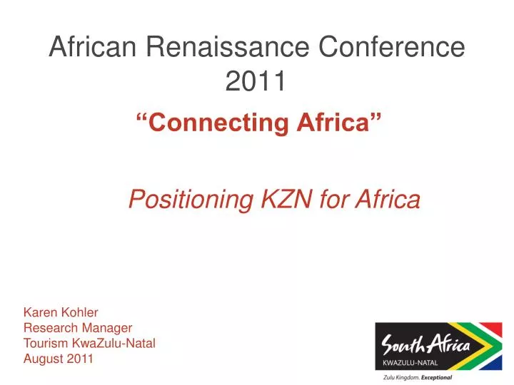 african renaissance conference 2011