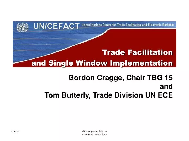 trade facilitation and single window implementation