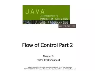 Flow of Control Part 2