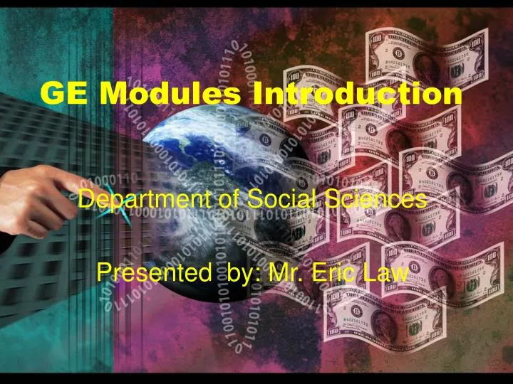 ge modules introduction