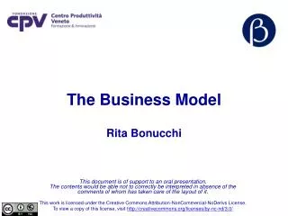 The Business Model Rita Bonucchi