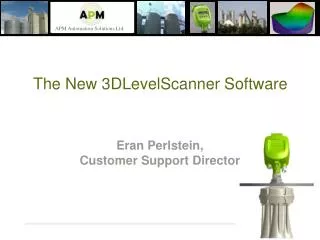 The New 3DLevelScanner Software