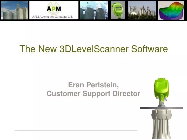 the new 3dlevelscanner software