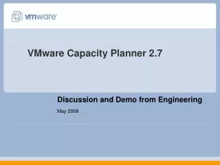 VMware Capacity Planner 2.7