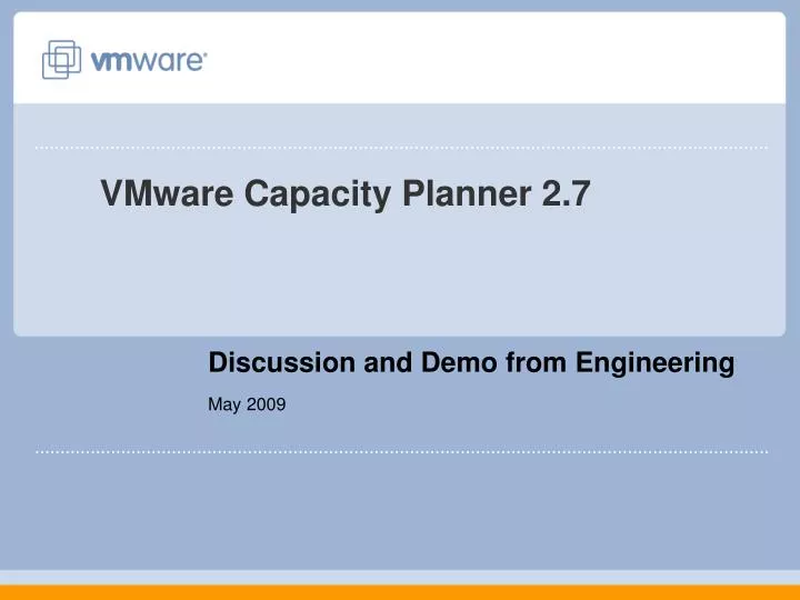 vmware capacity planner 2 7