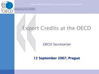 Export Credits at the OECD