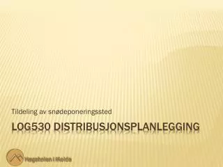 tildeling av sn deponeringssted