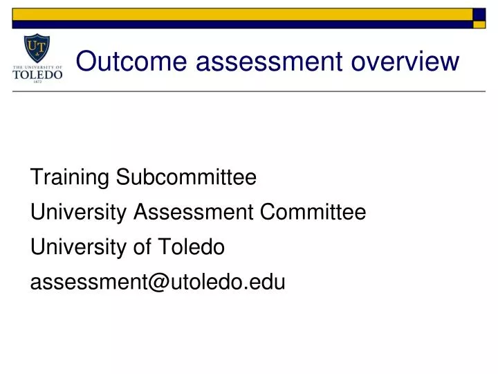outcome assessment overview