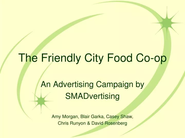 the friendly city food co op