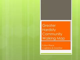 Greater Hardisty Community Walking Map