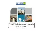 Development of the Autonomous Submarine Vehicle SAUC'ISSE: Design and Functionality Overview - slide 1