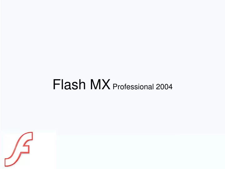 flash mx professional 2004