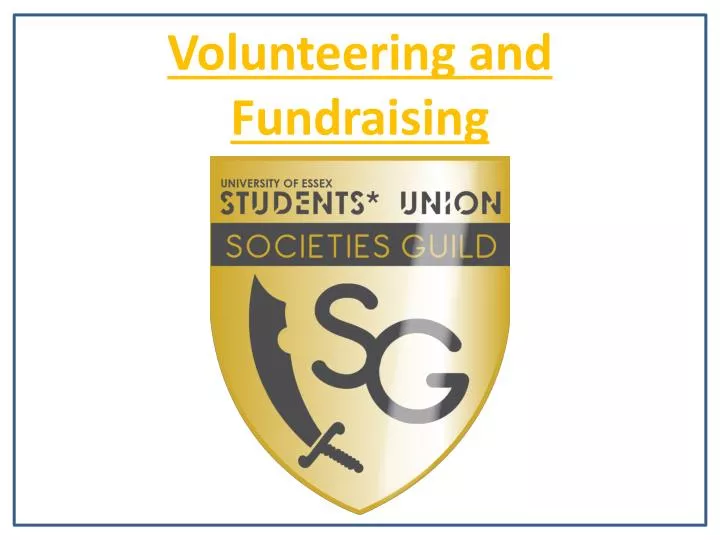 volunteering and fundraising