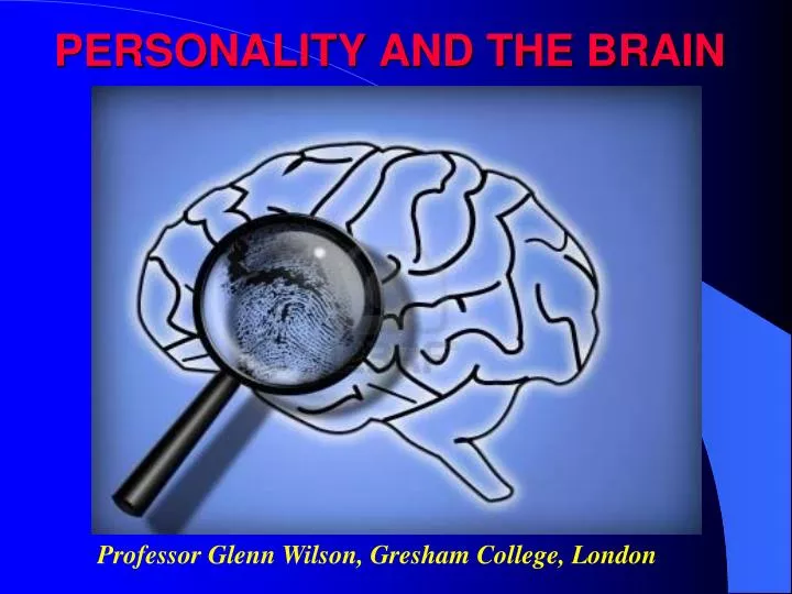 personality and the brain