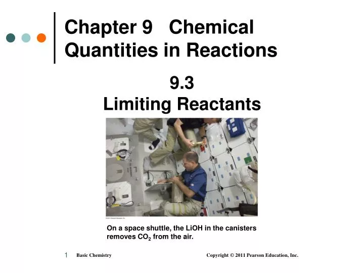 chapter 9 chemical quantities in reactions