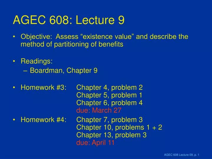agec 608 lecture 9