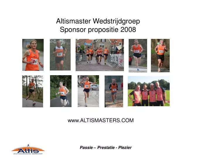 altismaster wedstrijdgroep sponsor propositie 2008