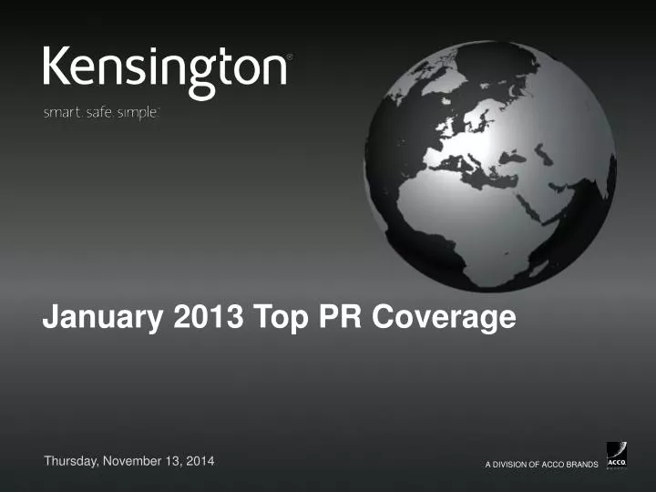january 2013 top pr coverage
