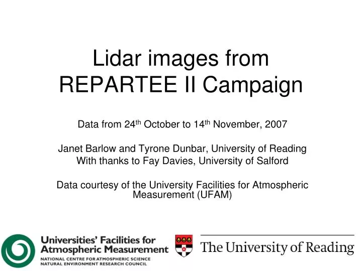 lidar images from repartee ii campaign