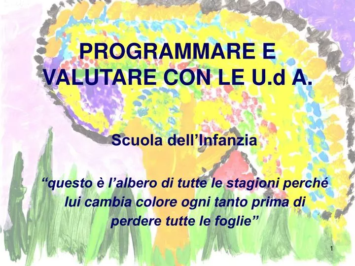 programmare e valutare con le u d a