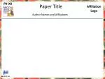 Paper Title - slide 1