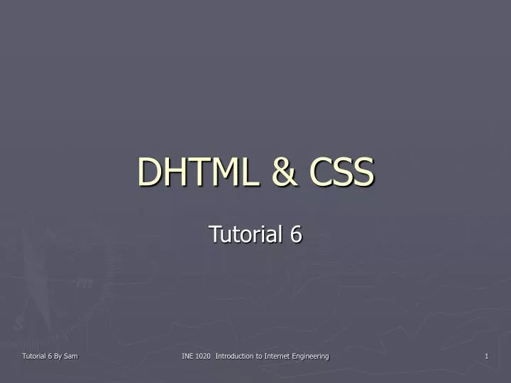 dhtml css
