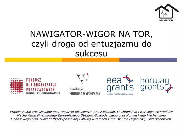 nawigator wigor na tor czyli droga od entuzjazmu do sukcesu