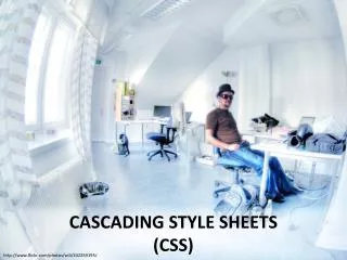 Cascading style sheets (CSS)