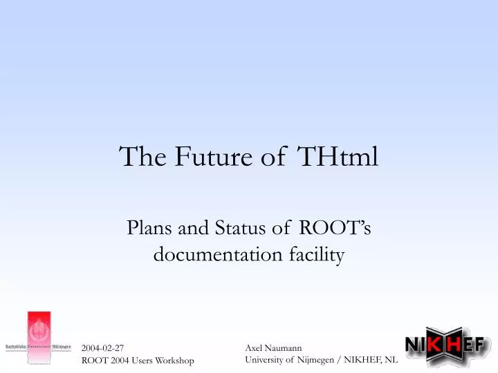 the future of thtml