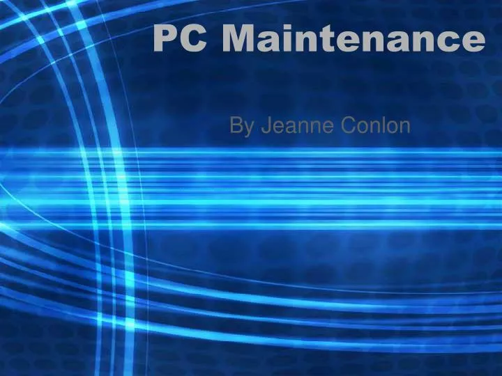 pc maintenance