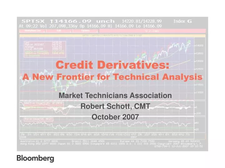 credit derivatives a new frontier for technical analysis